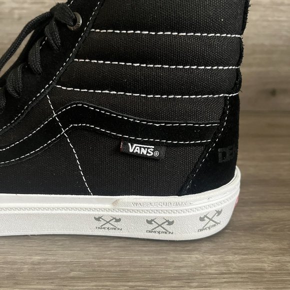 Vans Sk8-Hi Pro BMX Demolition Black White Size 7.5 Men's 9 Women's NWOB - Picture 7 of 8
